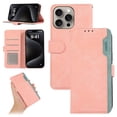 thumbnail image 1 of for iPhone 12/12 Pro Premium PU Leather Wallet Flip Case, RFID Blocking Magnetic Card Slots Cash Pocket Kickstand Multifunctional Drop Protective Phone Cover for iPhone 12/12 Pro, Pink, 1 of 6