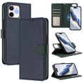 thumbnail image 1 of For iPhone 12 / 12 Pro RFID Blocking Protective Purse 2-in-1 Detachable Bicolor Wallet Case Magnetic Flip Cover Multi-Card Slots Pocket With Wrist Strap Phone Case,Blue,For iPhone 12 / 12 Pro, 1 of 7