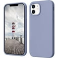thumbnail image 1 of iPhone 12 Case, Phone Case iPhone 12 Pro, Slim Thin Soft Silicone Gel Shockproof Protective Hard Bumper Drop Protection Girls Women Boys Men Cute iPhone 12/12 Pro Cover, New Grey, 1 of 7