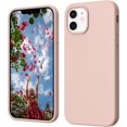 thumbnail image 1 of iPhone 12 Case, Phone Case iPhone 12 Pro, Slim Thin Soft Silicone Gel Shockproof Protective Hard Bumper Drop Protection Girls Women Boys Men Cute iPhone 12/12 Pro Cover, Light Pink Design, 1 of 14