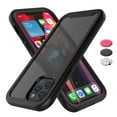 thumbnail image 1 of iPhone 12 Case, Takfox 6.1" iPhone 12 Pro Phone Case Shock Absorbing, Rugged Shockproof Crystal Clear Hard Case Full Body Protective Sturdy Cover TPU Shell Bumper Case for iPhone 12/12 Pro, Black, 1 of 7