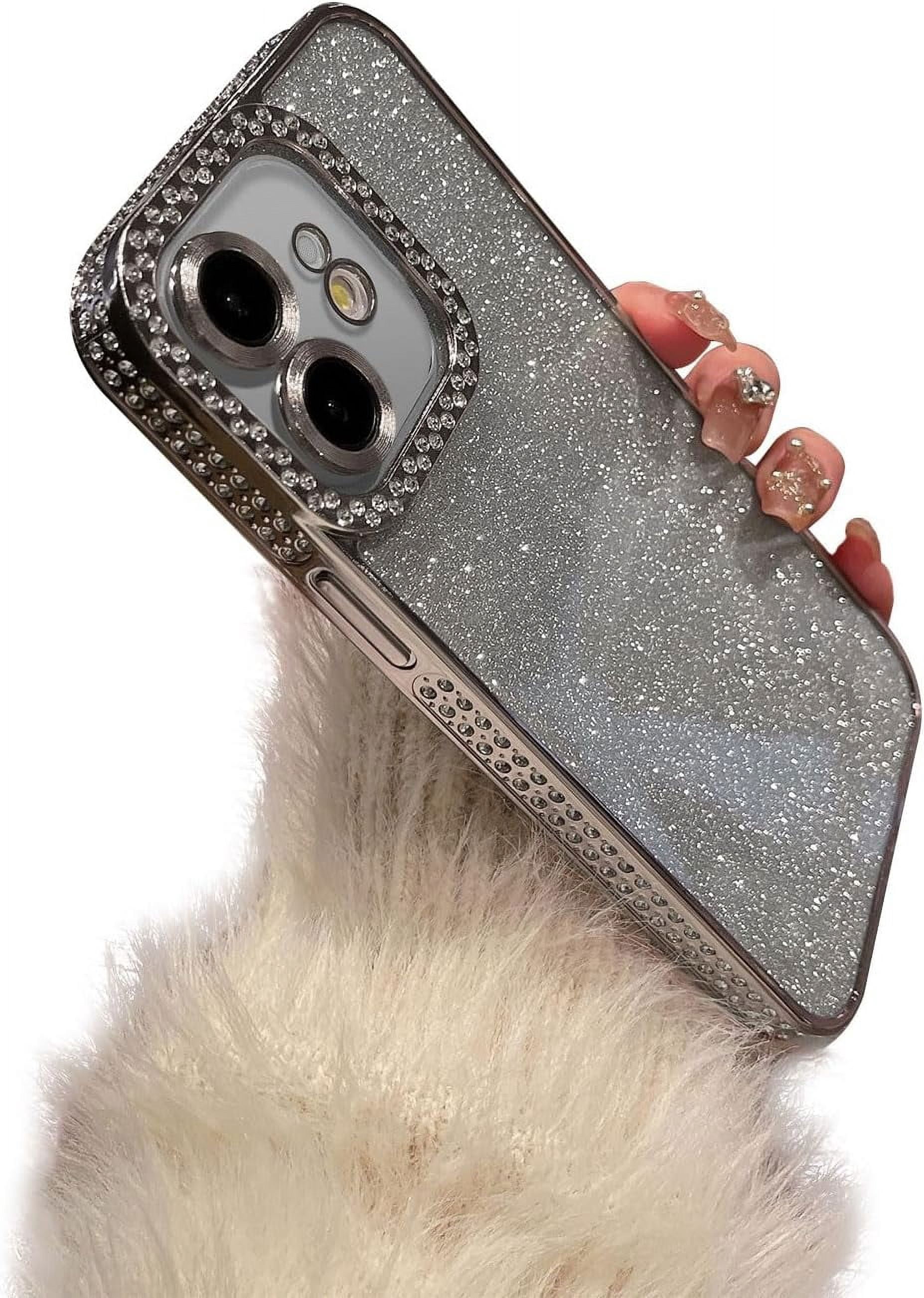 Phone Rhinestones for iPhone 12 Case Women Girly Glitter Bling Diamond Rhinestones Phone ...