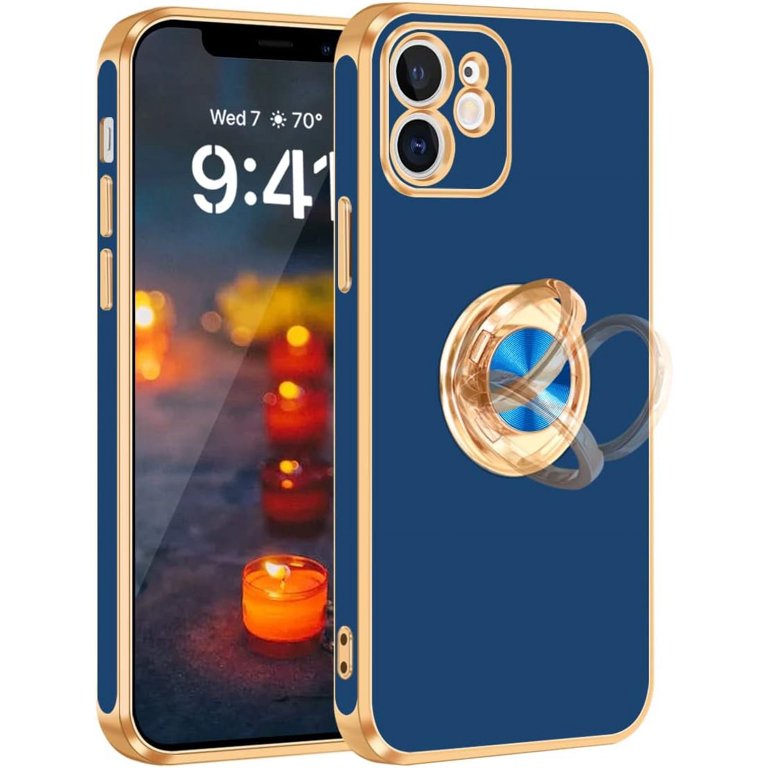 iPhone 12 Case, iPhone 12 Case with Ring Stand [360° Rotatable