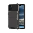 thumbnail image 1 of iPhone 12 Case, iPhone 12 Pro Case, Mantto Wallet Cover 5 Credit Card Slots Holder Flip Hidden Rugged Dual Layer PC & TPU 2 in 1 Protection Hybrid Tough Back Armor For Apple iPhone 12/12 Pro, Gray, 1 of 7