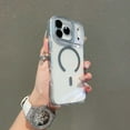thumbnail image 1 of for iPhone 12 Clear Case, Magnetic Phone Case Drop Proof Compatible with Mag-Safe Slim Anti Yellowing Rugged Shockproof Protective Transparent Cell Phone Cover for iPhone 12, Gray, 1 of 8