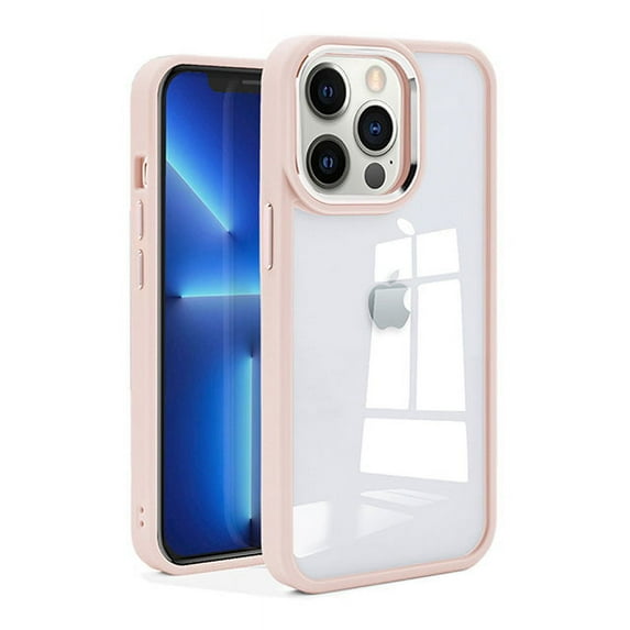 iPhone 12 Clear Transparent Case Rugged Lightweight Slim Shockproof Transparent Heavy Duty Case for iPhone 12 and iPhone 12 Pro, Pink