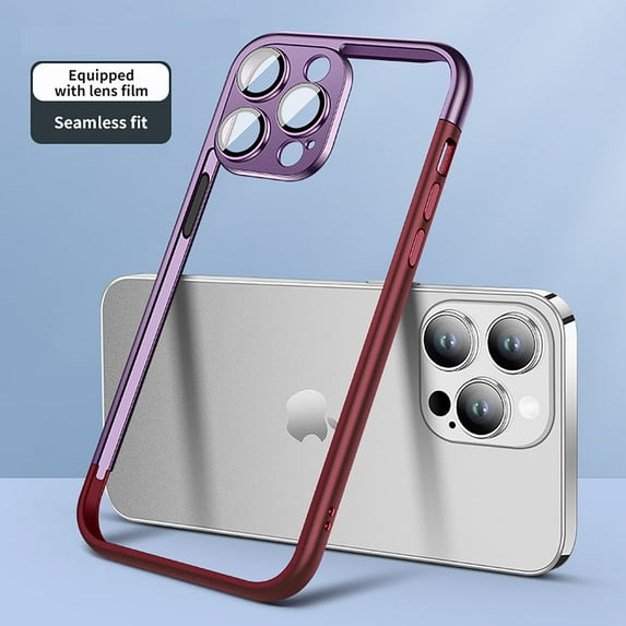 iPhone 12 Frame Case, Camera Lens Protector Frame Protective Bumerp Slim Fit Lightweight Corner Shock Resistant Phone Case for Apple iPhone 12