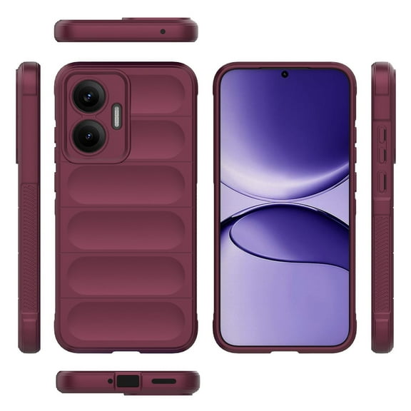 for iPhone 12 Grip Case,[Silky Touch Premium Liquid Silicone][Camera Protection] [Soft Anti-Scratch Microfiber Lining],Slim Soft Shockproof Anti-Scratch Phone Case,Winered