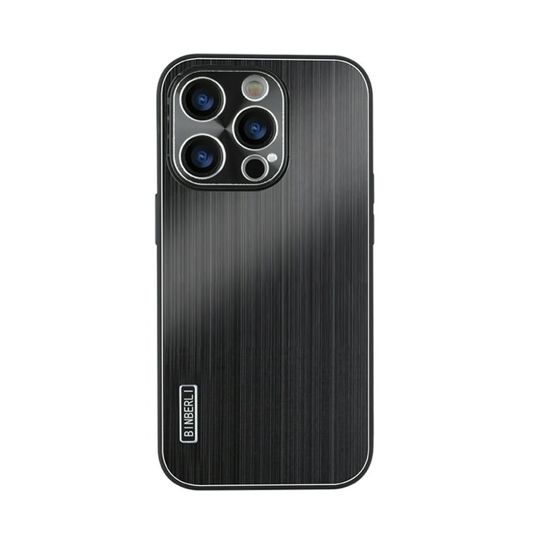 for iPhone 12 Metal Back Case, Luxury Anti-fingerprint Drop