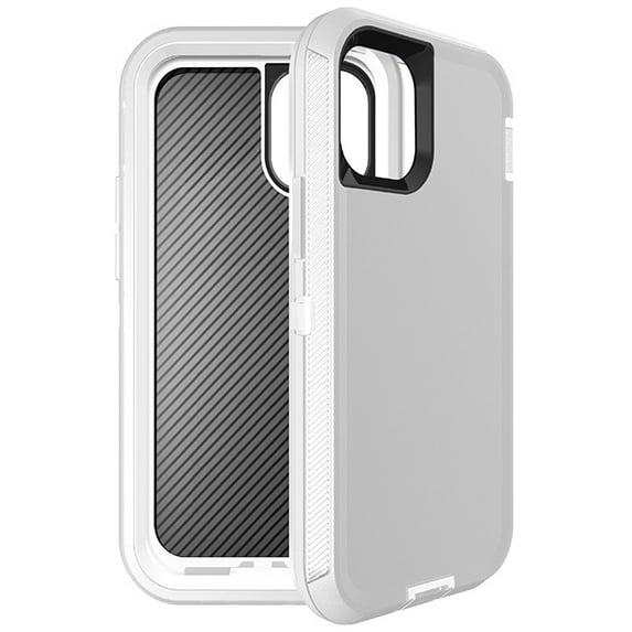 For iPhone 12 Mini (5.4") Shockproof Heavy Duty Full Body Protection Hybrid Defender Rugged Case with Holster