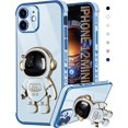 thumbnail image 1 of for iPhone 12 Mini Case Astronaut Cute for Women Girls Girly Unique Blue Phone Cases with Astronaut Hidden Stand Kickstand 6D Design Cover for iPhone 12Mini 5.4 inch, 1 of 11