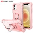 thumbnail image 1 of iPhone 12 Mini Case - Heavy Duty Hybrid Rugged Dual Layer Protective Shockproof Kickstand Cover with Ring Holder for Apple iPhone 12 Mini 5.4", D, 1 of 8