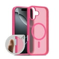 thumbnail image 1 of for iPhone 12 Mini Case: Magnetic Translucent Matte Shockproof Slim Compatible with MagSafe - Military Grade Drop Proof Hard Back Anti-Fingerprint Protective Cell Phone Cover,Rose, 1 of 8