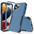 thumbnail image 1 of for iPhone 12 Mini Case, Protective Case Compatible with iPhone 12 Mini Case, Hybrid Heavy Duty Military Grade Full-Body Drop Shockproof Dustproof 3-Layers Rugged Phone Cover, Royalblue/Black, 1 of 4