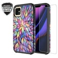 thumbnail image 1 of iPhone 12 Mini Case w[Tempered Glass Screen Protector] Girls Women Phone Cover Case for&nbsp;Apple iPhone 12 Mini - Rainbow, 1 of 6