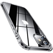 Entronix Clear Case for iPhone 12 Mini, Shockproof Slim Fit Transparent Hard Cover
