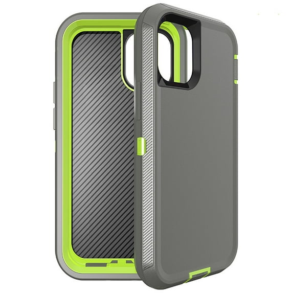 For iPhone 12 Mini Shockproof Heavy Duty Full Body Protection Hybrid Defender Rugged Case with Holster