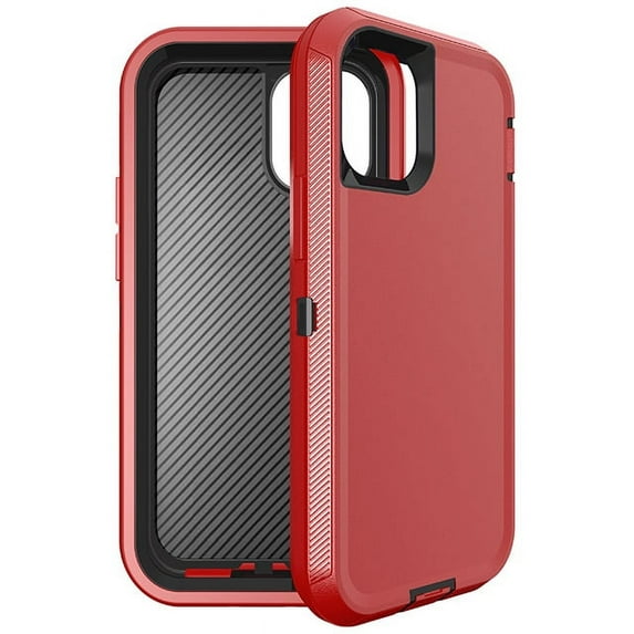 For iPhone 12 Mini Shockproof Heavy Duty Full Body Protection Hybrid Defender Rugged Case with Holster