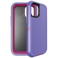 thumbnail image 1 of For iPhone 12 Mini Shockproof Heavy Duty Full Body Protection Hybrid Defender Rugged Case with Holster, 1 of 6