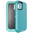 thumbnail image 1 of For iPhone 12 Mini Shockproof Heavy Duty Full Body Protection Hybrid Defender Rugged Case with Holster, 1 of 6