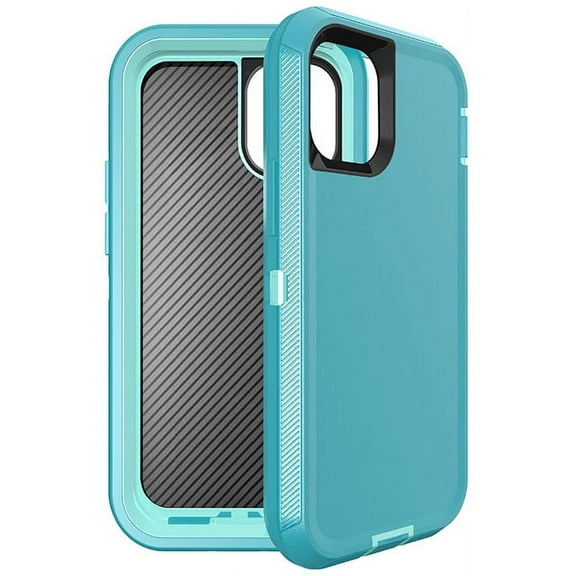 For iPhone 12 Mini Shockproof Heavy Duty Full Body Protection Hybrid Defender Rugged Case with Holster