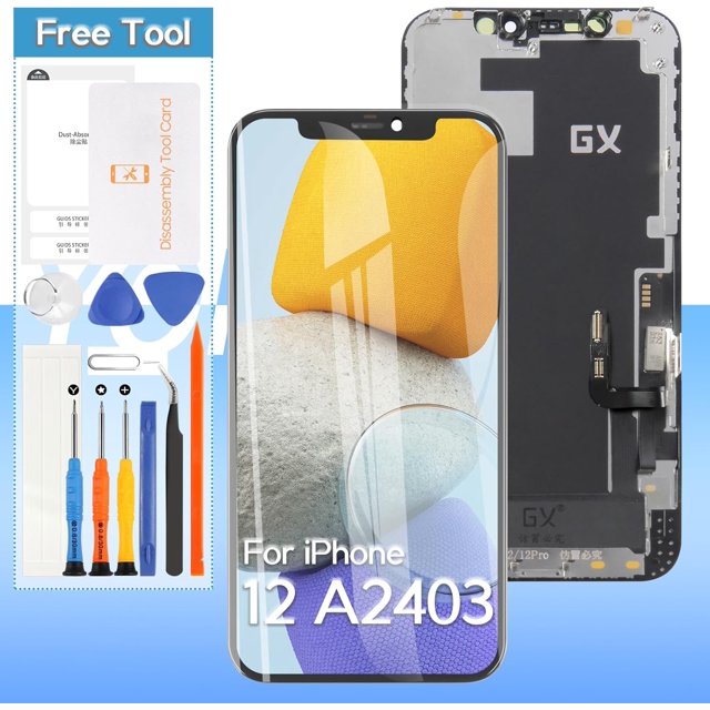 for iPhone 12 (OLED) Screen Replacement A2403, A2172, A2402, A2404 6.1