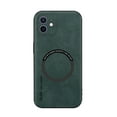 thumbnail image 1 of for iPhone 12 PU Leather Case, Vintage Compatible with MagSafe and Wireless Charging Slim Fit-Drop Scratch Resistant Support Magnetic Car Mount Case Cover for iPhone 12, Green, 1 of 9