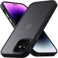 thumbnail image 1 of for iPhone 12 Phone Case, Shockproof iPhone 12 Pro Case, Military Grade Drop Protection, Protective Hard Back Slim Translucent Case for iPhone 12/12Pro 6.1'', Frosted Black…, 1 of 12