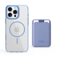 thumbnail image 1 of For iPhone 12 Pro / 12 6.1" Magnetic Clear Wallet Phone Case,Magnetic Detachable Card Holder,Compatible with Mag-Safe,Military-Grade Protection,Shockproof Transparent Thin Fit Phone Case,Blue, 1 of 8
