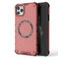 thumbnail image 1 of for iPhone 12 Pro / 12 6.1" Phone Case, Magnetic Case [Compatible with Mag Safe] Translucent Honeycomb Pattern Slim Shockproof Anti-fall Anti-Fingerprint Protective Cover Case,Red, 1 of 1