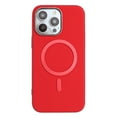 thumbnail image 1 of for iPhone 12 Pro / 12 PU Leather Case, Classic Phone Case Smooth Matte [Compatible with Magsafe], Plating Bumper Frame Lightweight Magnetic Anti-Scratch Cover for iPhone 12 Pro / 12, Red, 1 of 6