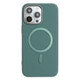thumbnail image 1 of for iPhone 12 Pro / 12 PU Leather Case, Classic Phone Case Smooth Matte [Compatible with Magsafe], Plating Bumper Frame Lightweight Magnetic Anti-Scratch Cover for iPhone 12 Pro / 12, Green, 1 of 6