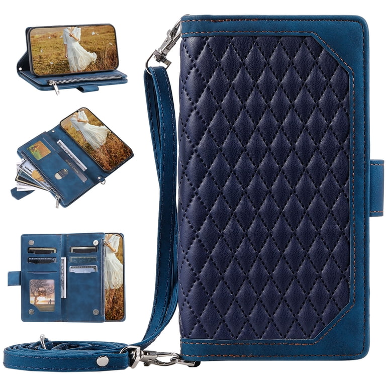 XcaseBar For IPhone 12/12 Pro 6.1" Wallet Case With Zipper Credit Card Holder[RFID