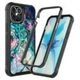 thumbnail image 1 of iPhone 12 Pro Case (6.1"), Rosebono Hybrid IMD Design Graphic Anti-Scratch Fashion Cute Colorful Silicone Skin Cover Armor Case for iPhone 12 Pro (Galaxy Mandala), 1 of 5