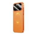 thumbnail image 1 of for iPhone 12 Pro Case with HD Glass Lens Camera Protector, Full Protection Magnetic Case Compatible with Mag-Safe, Anti-Scratch Case for iPhone 12 Pro Rugged Shockproof Cover, Orange, 1 of 6