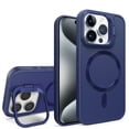 thumbnail image 1 of iPhone 12 Pro Case Magnetic, Compatible with Magsafe & Car Mount Camera Lens Kickstand Drop Protection Shockproof Anti-Scratch Rugged Phone Case for Apple iPhone 12 Pro, Darkblue, 1 of 8