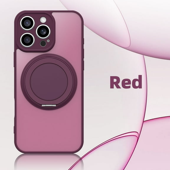 For iPhone 12 Pro Case with Magnetic Ring Stand Holder [Military Drop Protection] [Compatible with MagSafe] Shockproof Protective Non-Slip Grip Phone Case For iPhone 12 Pro,Red