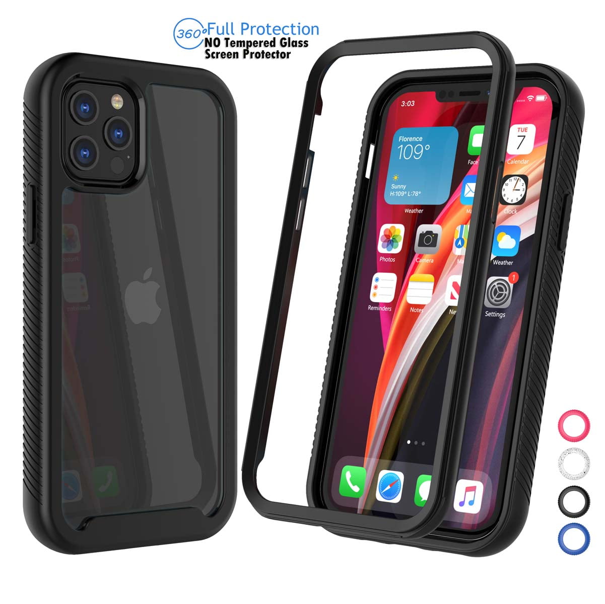iPhone 12 Pro Case, Phone Case for 2020 iPhone 12 Pro, Njjex Hard