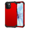 thumbnail image 1 of iPhone 12 Pro Case with Tempered Glass Screen Protector , Dteck Heavy Dual Layer Full Protection Rugged Shockproof Case Hard PC Protective Back Cover For Apple iPhone 12 Pro 6.1 inch, Red, 1 of 6