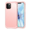thumbnail image 1 of iPhone 12 Pro Case with Tempered Glass Screen Protector , Dteck Heavy Dual Layer Full Protection Rugged Shockproof Case Hard PC Protective Back Cover For Apple iPhone 12 Pro 6.1 inch, Rosegold, 1 of 6