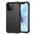 thumbnail image 1 of iPhone 12 Pro Case with Tempered Glass Screen Protector , Dteck Heavy Dual Layer Full Protection Rugged Shockproof Case Hard PC Protective Back Cover For Apple iPhone 12 Pro 6.1 inch, Black, 1 of 6