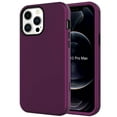 thumbnail image 1 of iPhone 12 Pro Case / iPhone 12 Case, Dteck Heavy Duty Shockproof Rugged Anti-Drop Hybrid Durable 3-Layer Protective Phone Case Cover Compatible with Apple iPhone 12/12 Pro 6.1 inch, Purple, 1 of 7