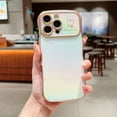 thumbnail image 1 of for iPhone 12 Pro, Colorful Iridescent Plating Wave Edge Case with Love Hearts Pattern, Camera Lens Protection Shockproof Anti-Scratch Phone Case for iPhone 12 Pro Women Girls, White, 1 of 1