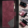 thumbnail image 1 of iPhone 12 Pro Max 6.7-inch Case,Dteck Shockproof Magnetic Leather Wallet Zipper 9 Cards Slot Pocket Case Hybrid Rubber Kickstand Cover with Strap for Apple iPhone 12 Pro Max,Winered, 1 of 9