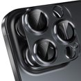 thumbnail image 1 of for iPhone 12 Pro Max Camera Lens Protector, [Drop Protection] 9H Tempered Glass Camera Cover Screen Metal Ring Case Friendly Scratch Resistant Easy to Install For iPhone 12 Pro Max,Black, 1 of 6