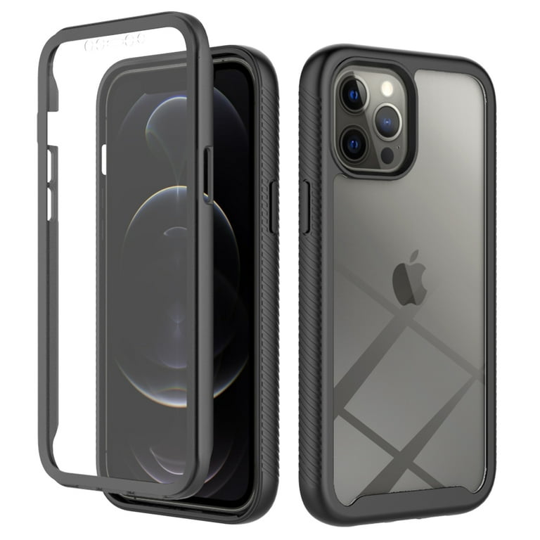 iPhone 12 Pro Max Case with Built in Screen Protector,Dteck Full