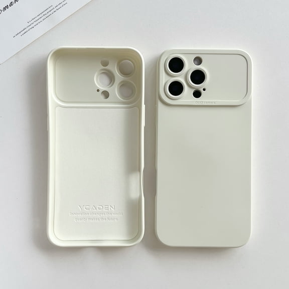For iPhone 12 Pro Max Case with Camera Lens Protection, Liquid Silicone Slim Shockproof Phone Cover with Soft Microfiber Lining, Full Body Protective Slim Fit Case For iPhone 12 Pro Max,White