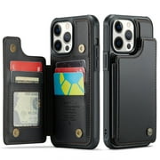 for iPhone 12 Pro Max Case with Card Holder, Wallet Case for Women Men with RFID Blocking, Durable Leather Kickstand Magnetic Clasp Shockproof Phone Case for iPhone 12 Pro Max