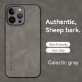 thumbnail image 1 of for iPhone 12 Pro Max Case, Classic Soft TPU and PU Leather Slim Cover Case, Anti-Vibration Anti-Slip Ultralight Luxury Phone Case Cover for iPhone 12 Pro Max 6.7 Inch for Men & Women, Gray, 1 of 6