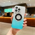 thumbnail image 1 of for iPhone 12 Pro Max Case Compatible with MagSafe, Cute Gradient Color Case for Women Girls Magnetic Case Soft TPU and PC Shockproof Back Slim Multicolor for iPhone 12 Pro Max - Blue, 1 of 8